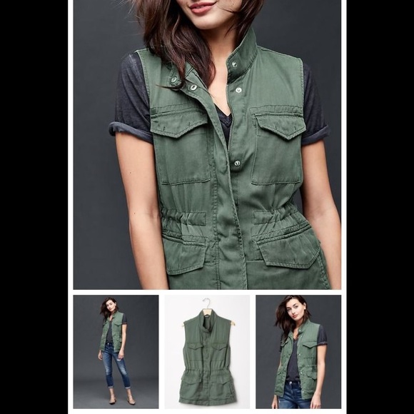 Banana Republic vest military green size xs - Picture 2 of 11